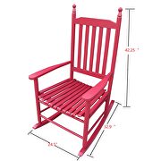 Wooden porch rocker chair red by La Spezia additional picture 7