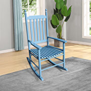 Wooden porch rocker chair blue by La Spezia additional picture 13