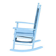 Wooden porch rocker chair blue by La Spezia additional picture 10