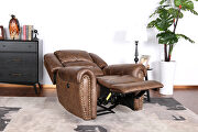 Nut brown microfiber electric recliner chair w/usb port by La Spezia additional picture 20
