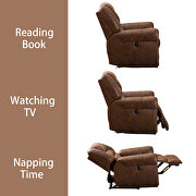 Nut brown microfiber electric recliner chair w/usb port by La Spezia additional picture 10