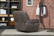 Electric recliner chair w/breathable gray bonded leather by La Spezia additional picture 3