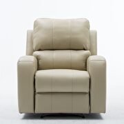 Comfortable cream air leather power recliner with usb charging port by La Spezia additional picture 11