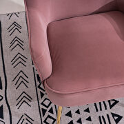 Modern soft velvet material pink ergonomics accent chair by La Spezia additional picture 10
