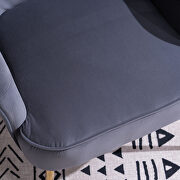 Modern soft velvet material navy ergonomics accent chair by La Spezia additional picture 14