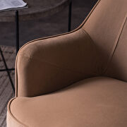 Modern soft velvet material coffee ergonomics accent chair by La Spezia additional picture 14