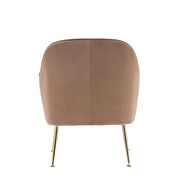 Modern soft velvet material coffee ergonomics accent chair by La Spezia additional picture 20