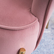 Modern new soft pink velvet material ergonomics accent chair by La Spezia additional picture 11