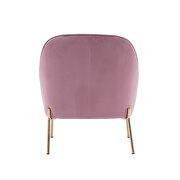 Modern new soft pink velvet material ergonomics accent chair by La Spezia additional picture 16