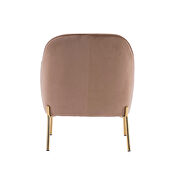 Modern new soft coffee velvet material ergonomics accent chair by La Spezia additional picture 20