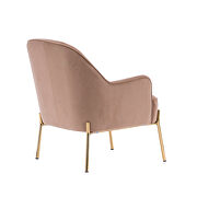 Modern new soft coffee velvet material ergonomics accent chair by La Spezia additional picture 6