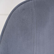 Modern new soft gray velvet material ergonomics accent chair by La Spezia additional picture 11