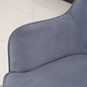 Modern new soft gray velvet material ergonomics accent chair by La Spezia additional picture 12