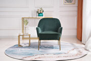 Modern new soft green velvet material ergonomics accent chair by La Spezia additional picture 11