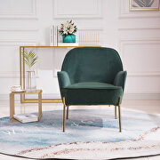 Modern new soft green velvet material ergonomics accent chair by La Spezia additional picture 13
