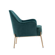 Modern new soft green velvet material ergonomics accent chair by La Spezia additional picture 7