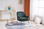Modern new soft green velvet material ergonomics accent chair by La Spezia additional picture 9
