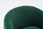 Teddy fabric swivel accent armchair in green by La Spezia additional picture 4