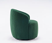 Teddy fabric swivel accent armchair in green by La Spezia additional picture 8