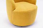 Teddy fabric swivel accent barrel chair in yellow by La Spezia additional picture 2