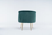 Dark green velvet accent chair with gold metal legs by La Spezia additional picture 11
