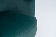 Dark green velvet accent chair with gold metal legs by La Spezia additional picture 13