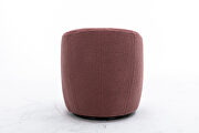Teddy fabric swivel accent armchair in dark red by La Spezia additional picture 2