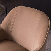 Modern new soft velvet material brown ergonomics accent chair living room by La Spezia additional picture 6
