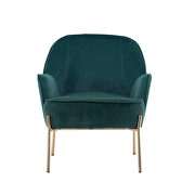 Modern new soft velvet material green ergonomics accent chair living room by La Spezia additional picture 14