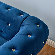 Blue velvet couch, chesterfield sofa by La Spezia additional picture 12