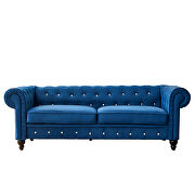 Blue velvet couch, chesterfield sofa by La Spezia additional picture 14
