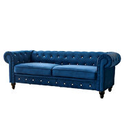 Blue velvet couch, chesterfield sofa by La Spezia additional picture 15
