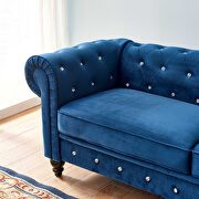 Blue velvet couch, chesterfield sofa by La Spezia additional picture 16