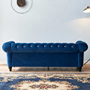 Blue velvet couch, chesterfield sofa additional photo 4 of 15