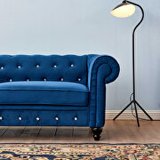 Blue velvet couch, chesterfield sofa by La Spezia additional picture 7