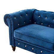 Blue velvet couch, chesterfield sofa by La Spezia additional picture 9