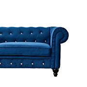 Blue velvet couch, chesterfield sofa by La Spezia additional picture 10
