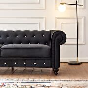 Black velvet couch, chesterfield sofa by La Spezia additional picture 11
