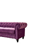 Purple velvet couch, chesterfield sofa by La Spezia additional picture 13