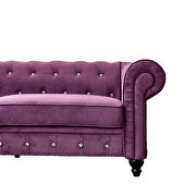 Purple velvet couch, chesterfield sofa by La Spezia additional picture 14