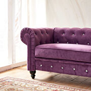 Purple velvet couch, chesterfield sofa by La Spezia additional picture 15