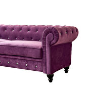 Purple velvet couch, chesterfield sofa additional photo 3 of 14