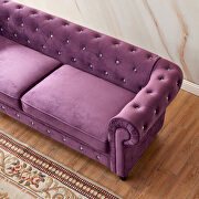 Purple velvet couch, chesterfield sofa by La Spezia additional picture 4