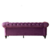 Purple velvet couch, chesterfield sofa additional photo 5 of 14