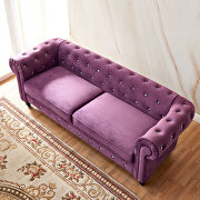 Purple velvet couch, chesterfield sofa by La Spezia additional picture 7