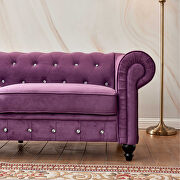 Purple velvet couch, chesterfield sofa by La Spezia additional picture 9