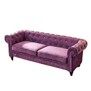 Purple velvet couch, chesterfield sofa by La Spezia additional picture 10