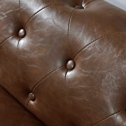 Retro style brown pu couch chesterfield sofas by La Spezia additional picture 13