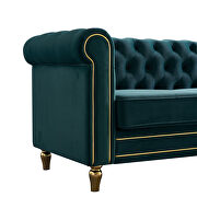 Chesterfield style green velvet tufted sofa by La Spezia additional picture 2