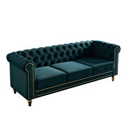 Chesterfield style green velvet tufted sofa by La Spezia additional picture 4